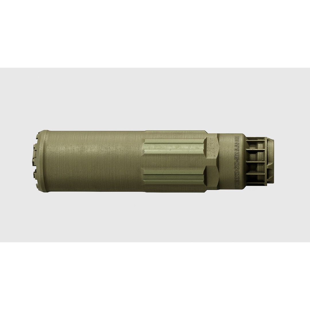 CGS SCI - Six Suppressor 3D Model – Low Poly Game Asset, FBX - View 7