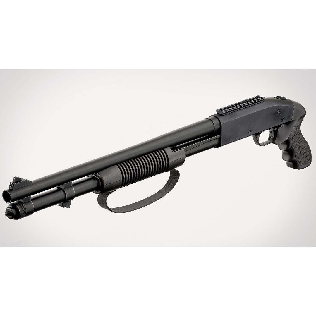 Mossberg 590 3D Model – Low Poly Game Asset, FBX, PBR Textures - View 6