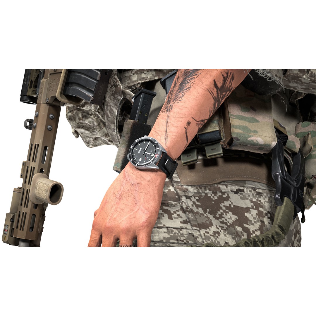 Sangin Neptune Wrist Watch 3D Model – Low Poly Game-Ready Asset, FBX - View 4