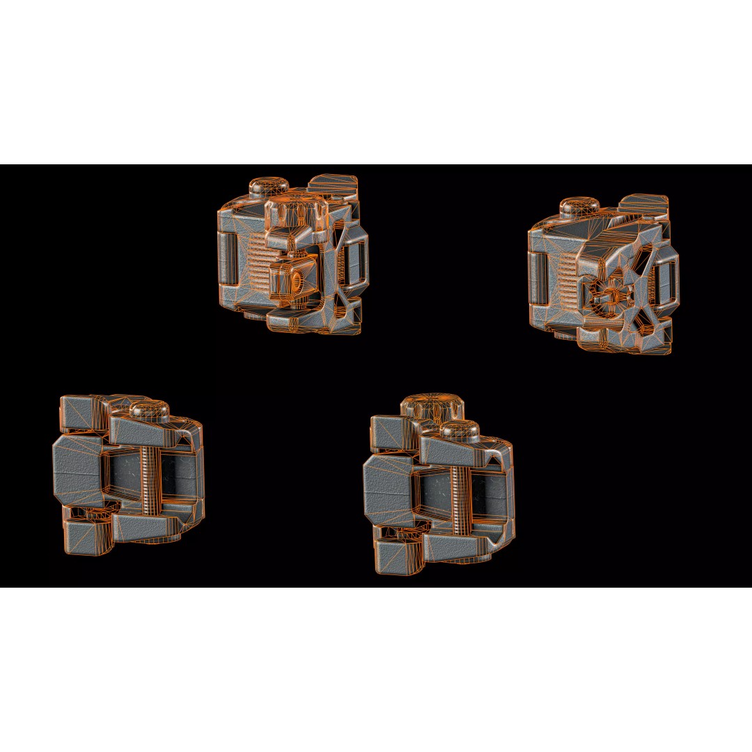 Magpul MBUS Ironsights 3D Model – Low Poly Game Asset, FBX, OBJ