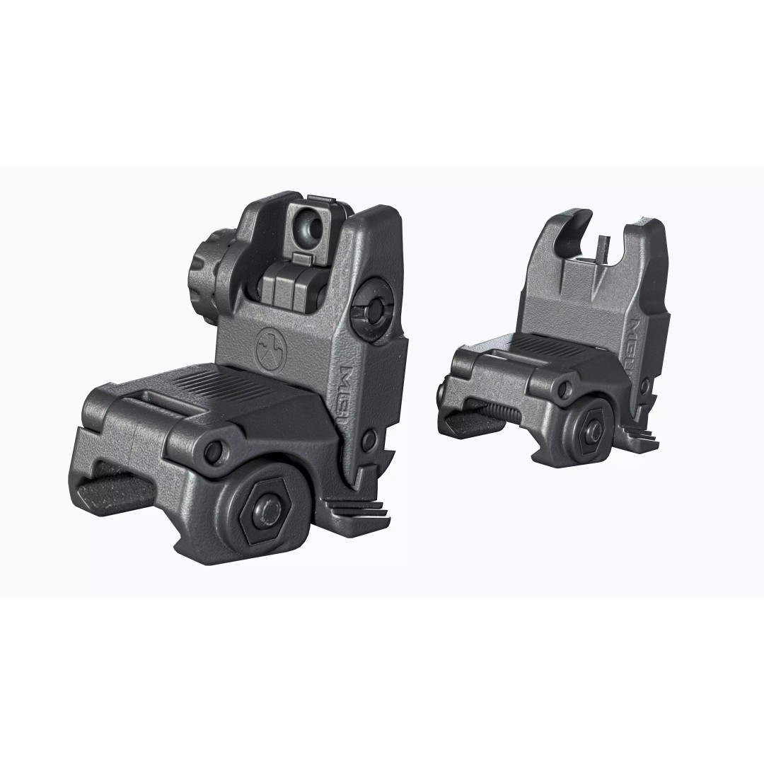 Magpul MBUS Ironsights 3D Model – Low Poly Game Asset, FBX, OBJ - View 17