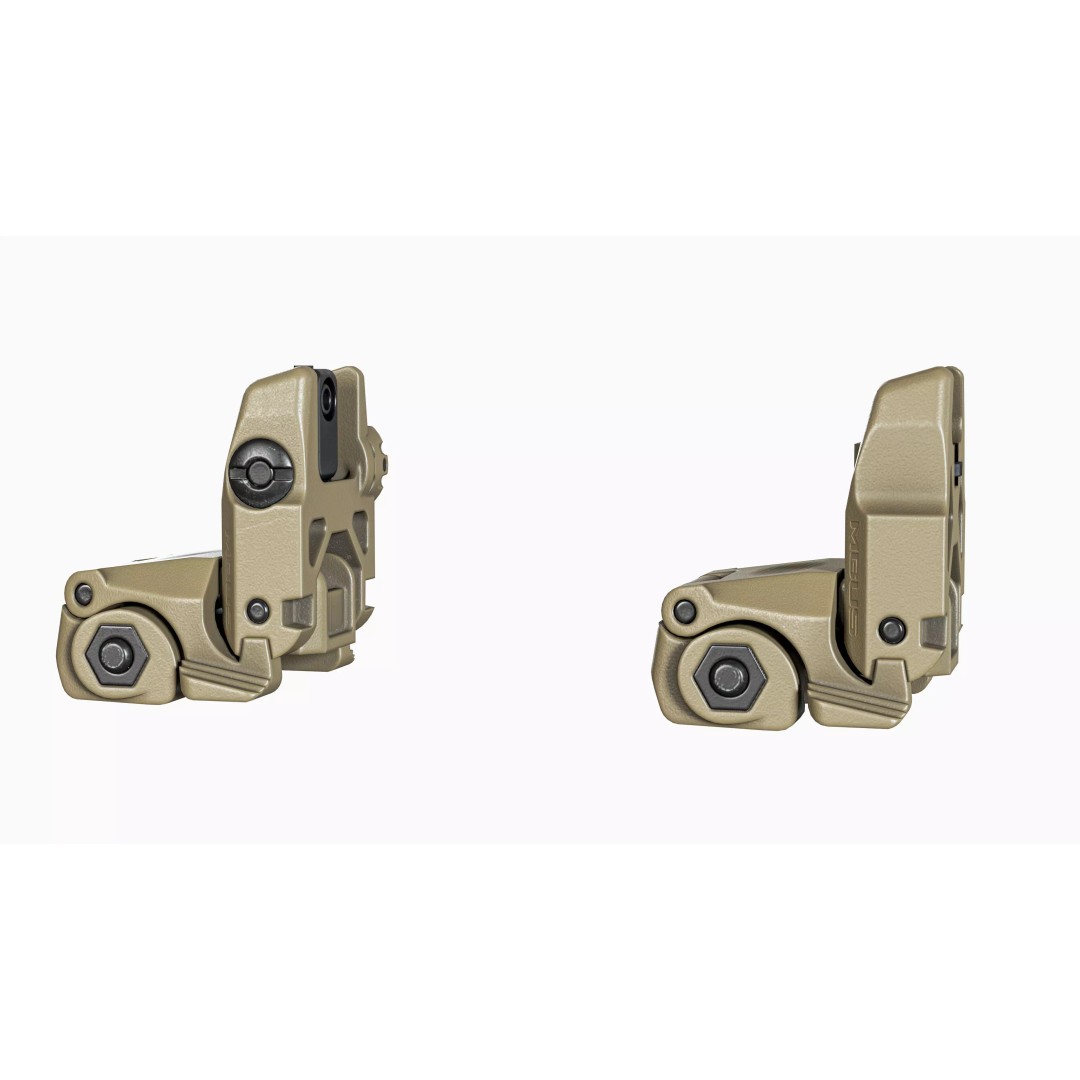 Magpul MBUS Ironsights 3D Model – Low Poly Game Asset, FBX, OBJ - View 7