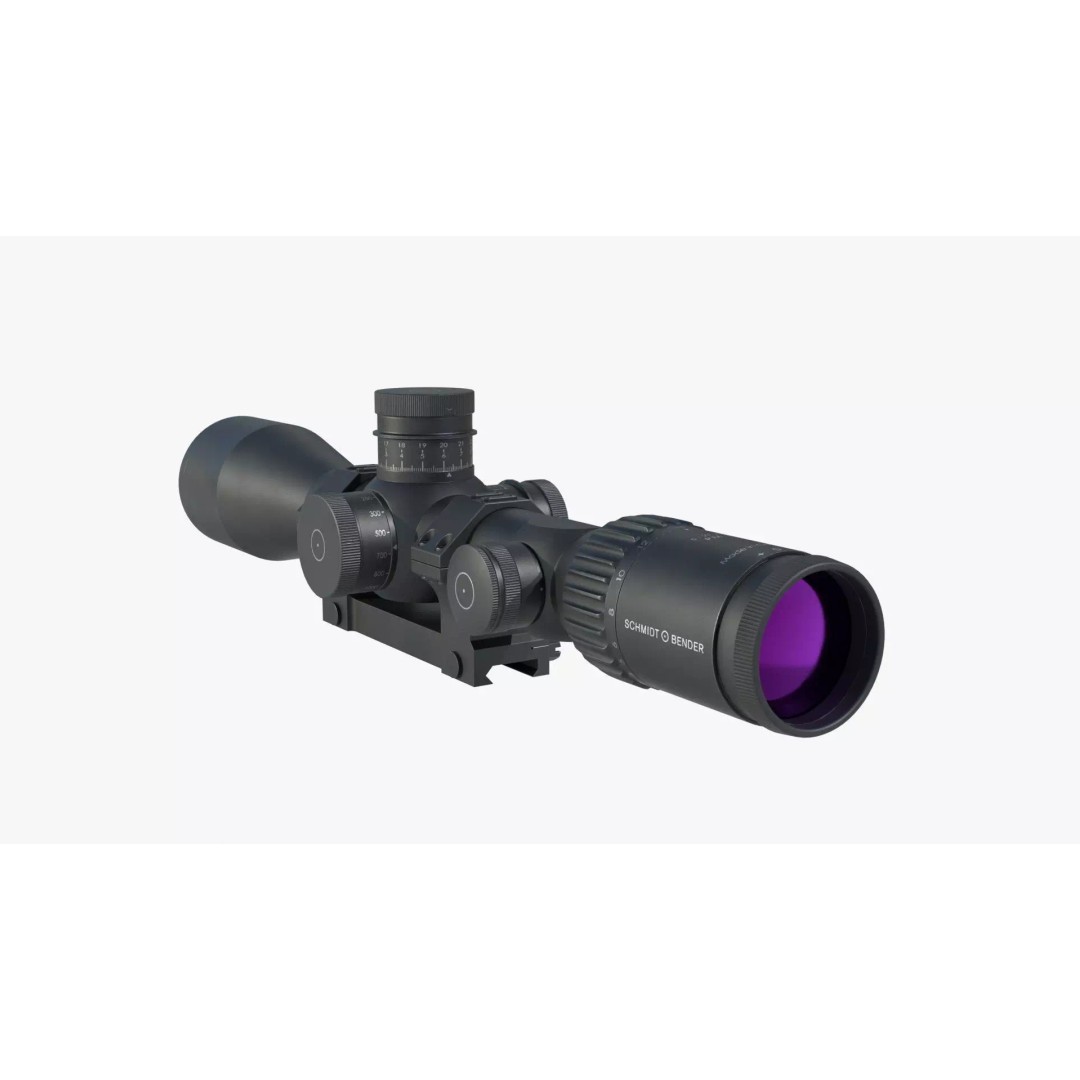 Schmidt & Bender 5-27x56 Sniper Scope 3D Model – Low Poly Game Asset, FBX - View 12