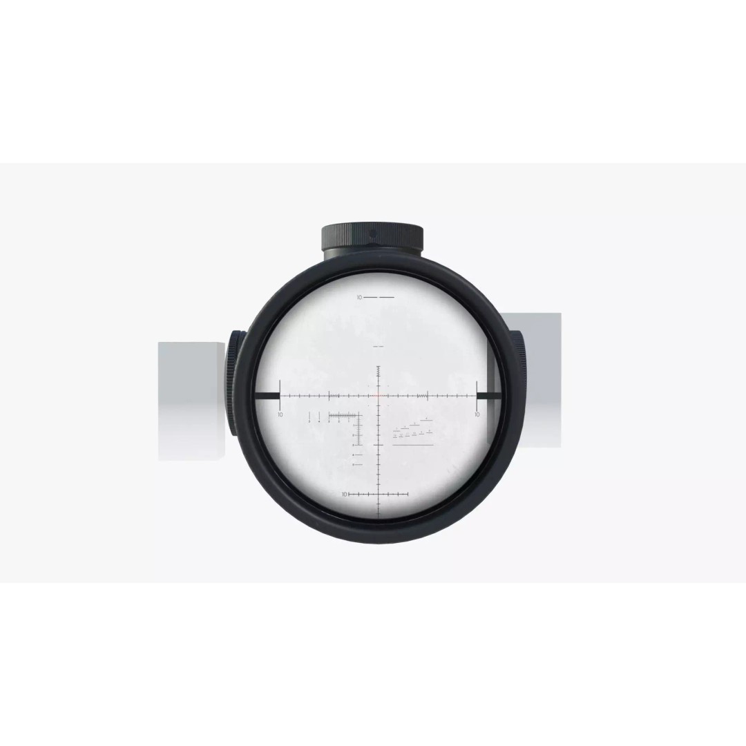 Schmidt & Bender 5-27x56 Sniper Scope 3D Model – Low Poly Game Asset, FBX - View 13