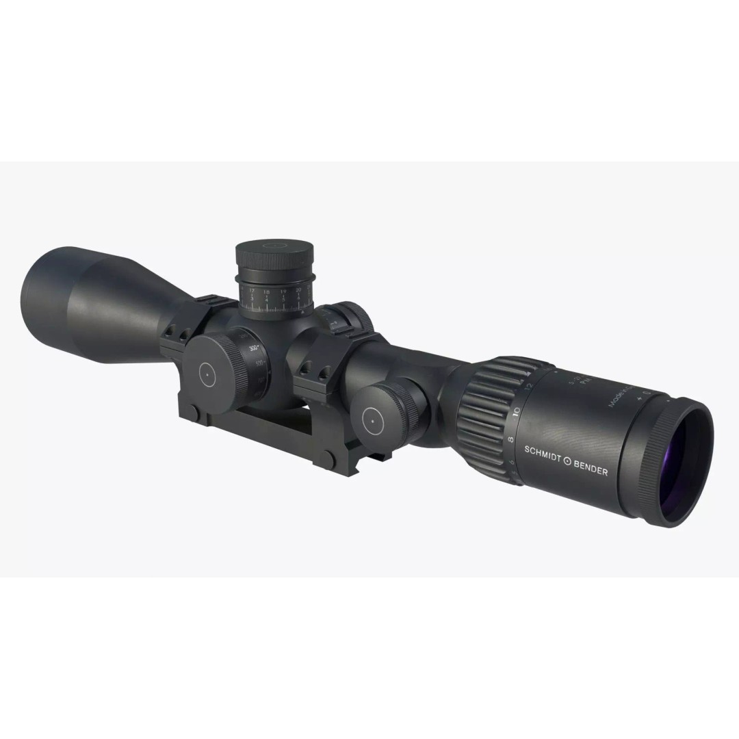 Schmidt & Bender 5-27x56 Sniper Scope 3D Model – Low Poly Game Asset, FBX - View 3