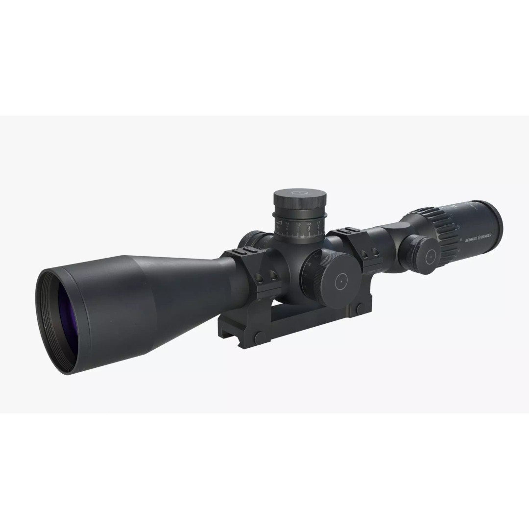 Schmidt & Bender 5-27x56 Sniper Scope 3D Model – Low Poly Game Asset, FBX - View 6