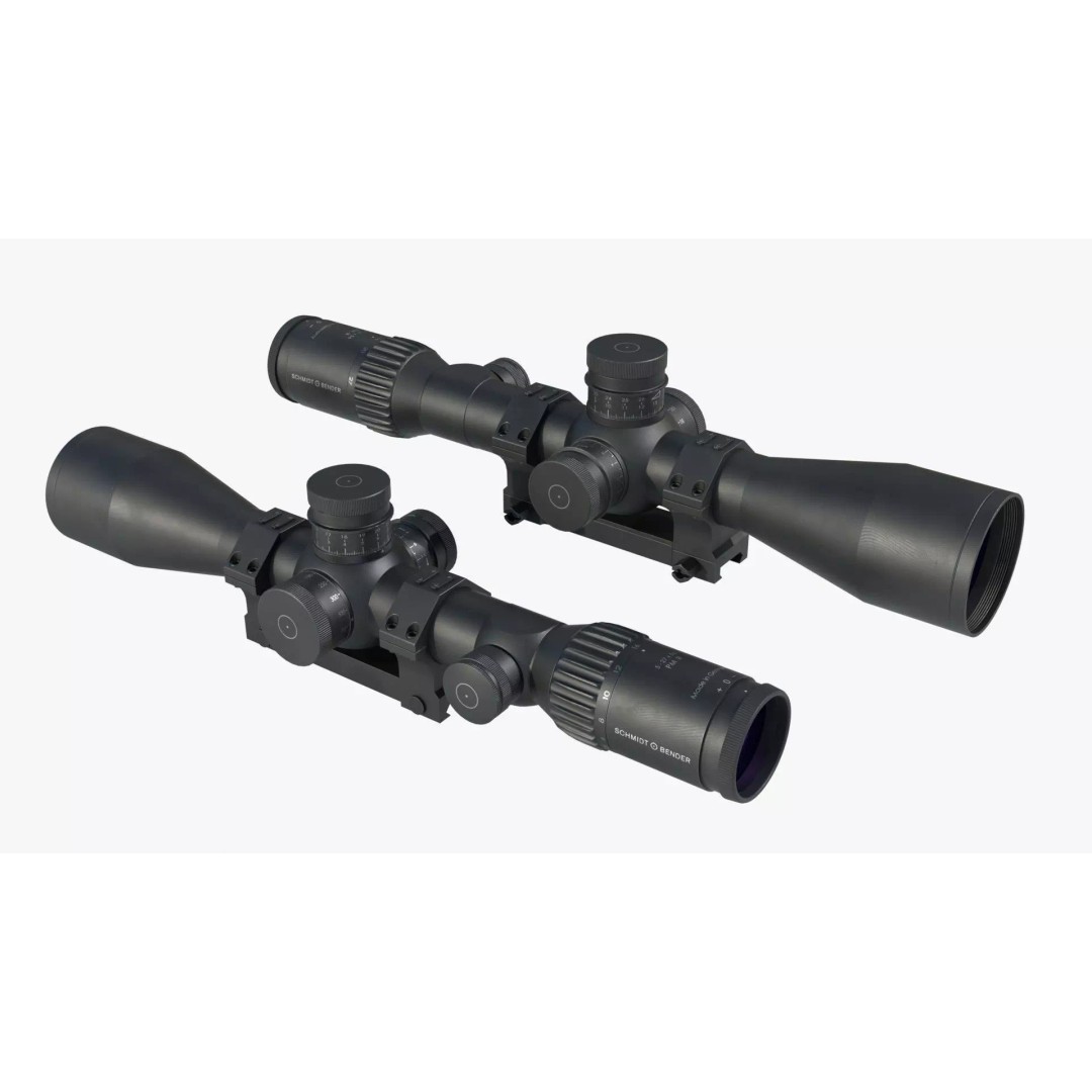 Schmidt & Bender 5-27x56 Sniper Scope 3D Model – Low Poly Game Asset, FBX - View 9