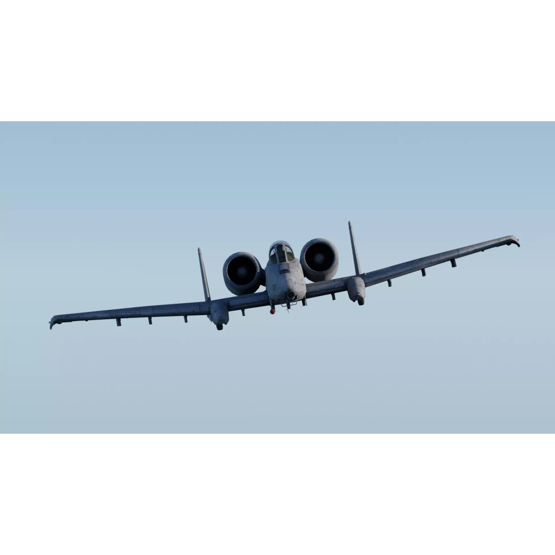 A-10 Thunderbolt 3D Model – Fully Rigged Low-Poly Game Asset, FBX - View 5