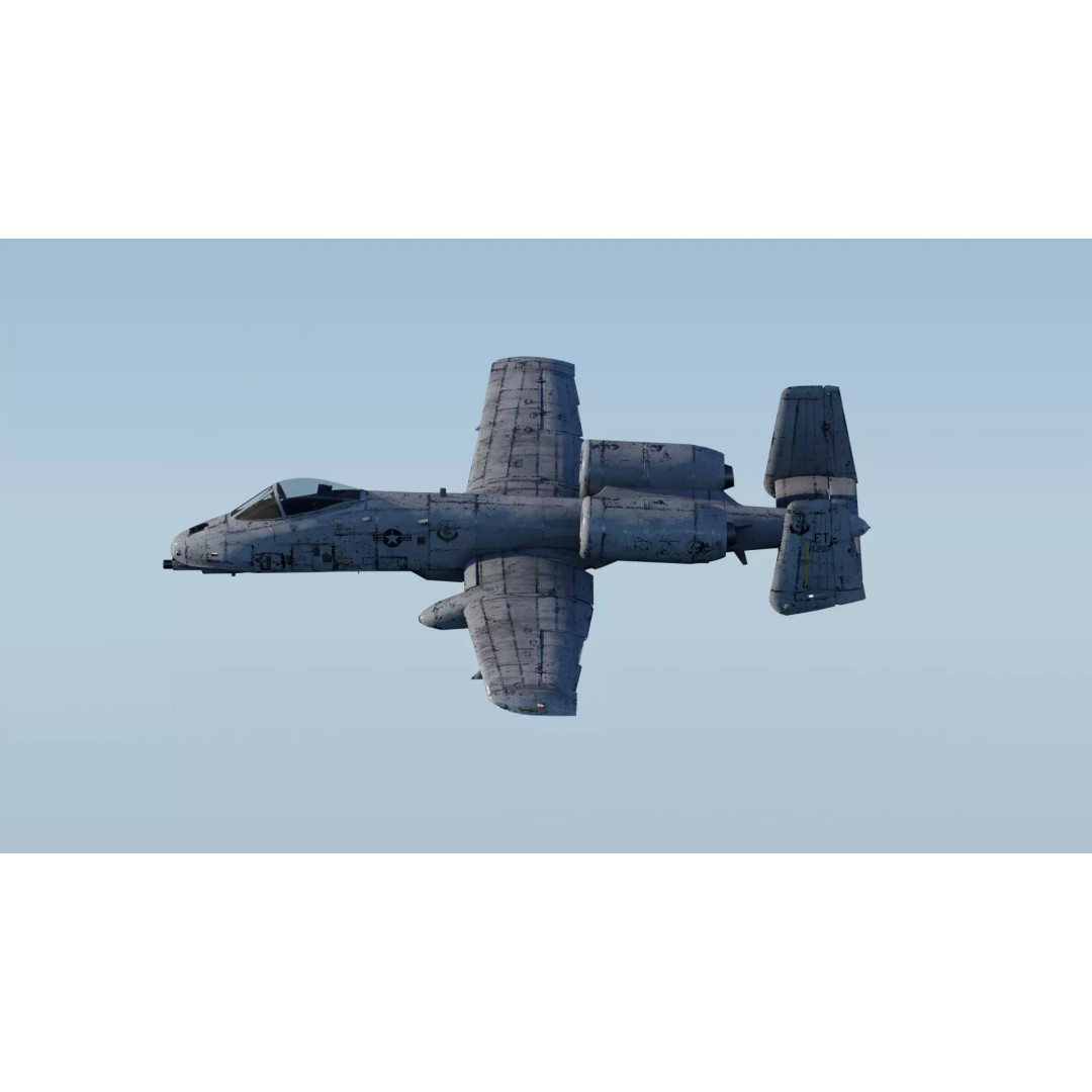 A-10 Thunderbolt 3D Model – Fully Rigged Low-Poly Game Asset, FBX - View 8