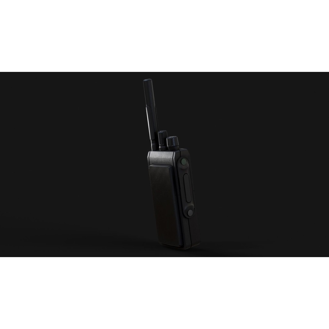 MTP 3150 Tetra Portable Radio 3D Model – Low Poly Game Ready, FBX & OBJ - View 10