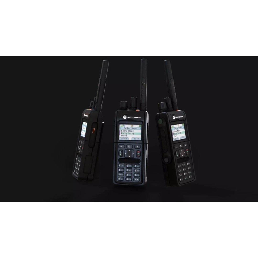 MTP 3150 Tetra Portable Radio 3D Model – Low Poly Game Ready, FBX & OBJ - View 2