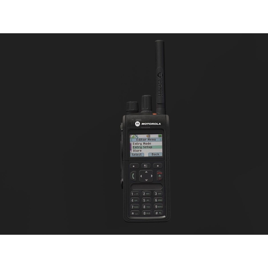 MTP 3150 Tetra Portable Radio 3D Model – Low Poly Game Ready, FBX & OBJ - View 5