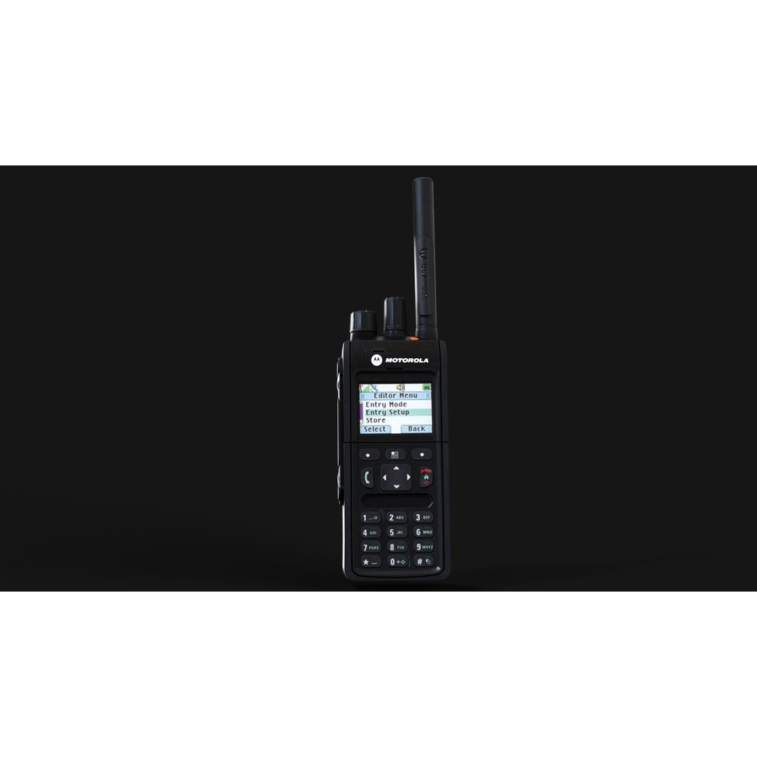 MTP 3150 Tetra Portable Radio 3D Model – Low Poly Game Ready, FBX & OBJ - View 8