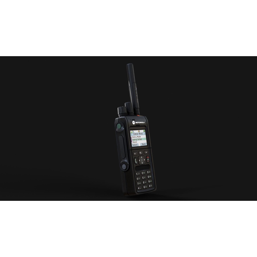 MTP 3150 Tetra Portable Radio 3D Model – Low Poly Game Ready, FBX & OBJ - View 9