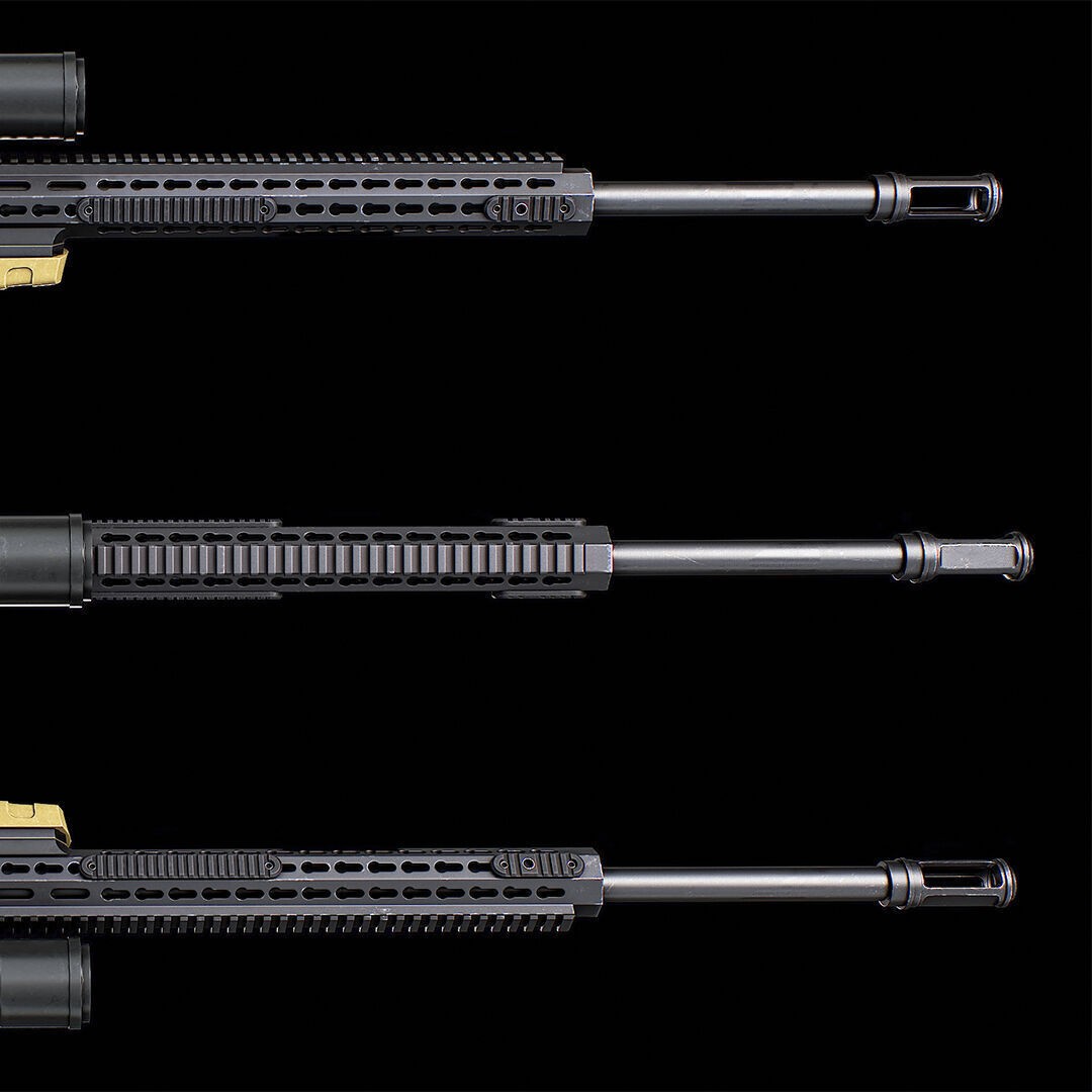 Ax 388 Sniper Rifle 3D Model – Low Poly Game-Ready Asset, FBX, OBJ, Blender - View 12