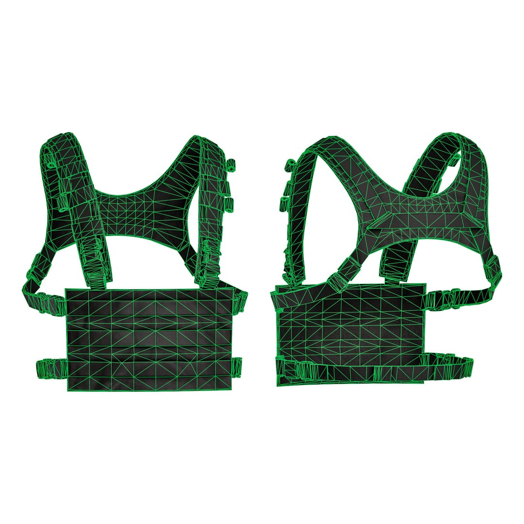 ADA TBAS Chest Rig 3D Model – Low Poly Game Asset for Unity, FBX - View 10