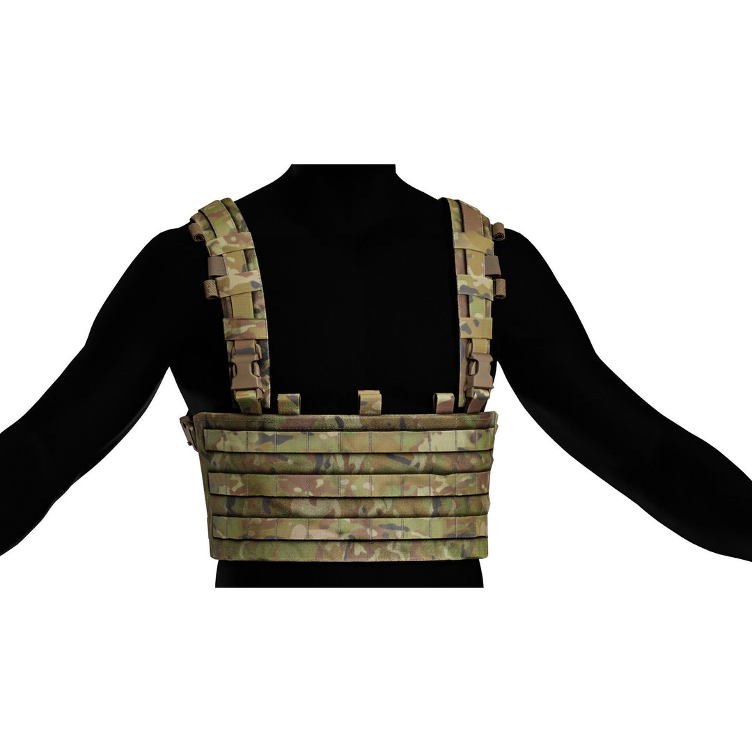 ADA TBAS Chest Rig 3D Model – Low Poly Game Asset for Unity, FBX - View 7