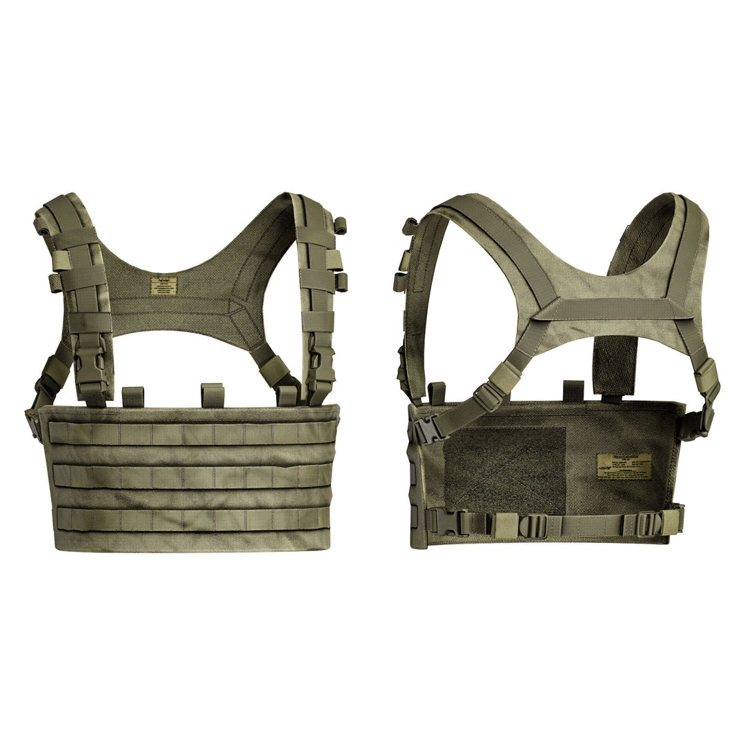 ADA TBAS Chest Rig 3D Model – Low Poly Game Asset for Unity, FBX - View 8