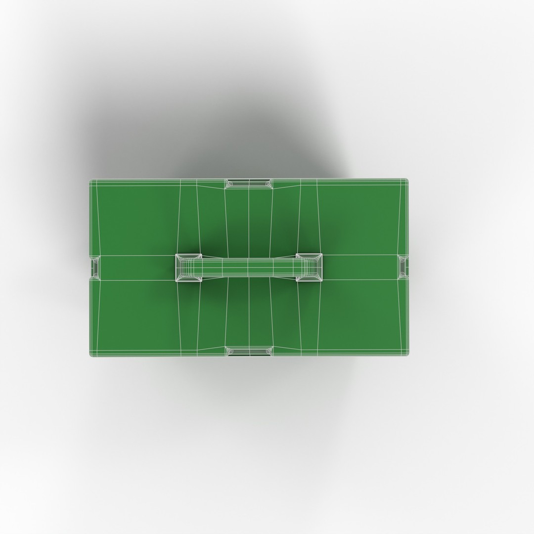 Garden Storage Box 3D Model – Low Poly PBR Asset, FBX