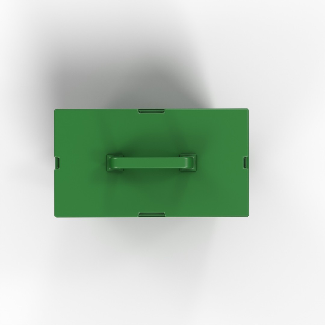 Garden Storage Box 3D Model – Low Poly PBR Asset, FBX - View 5
