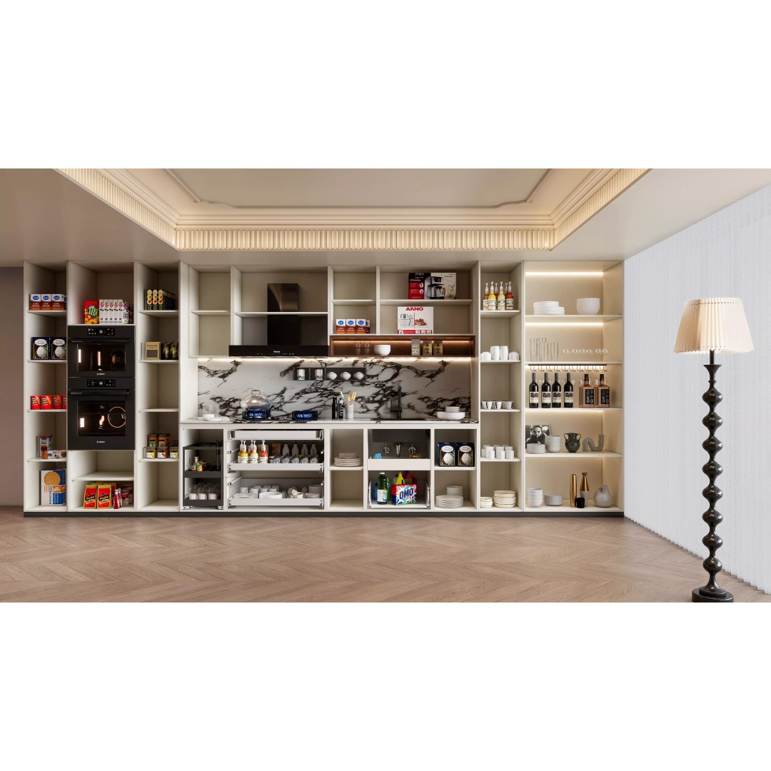 Luxury Modern Kitchen 3D Model – Modular Design, Game-Ready Formats - View 10