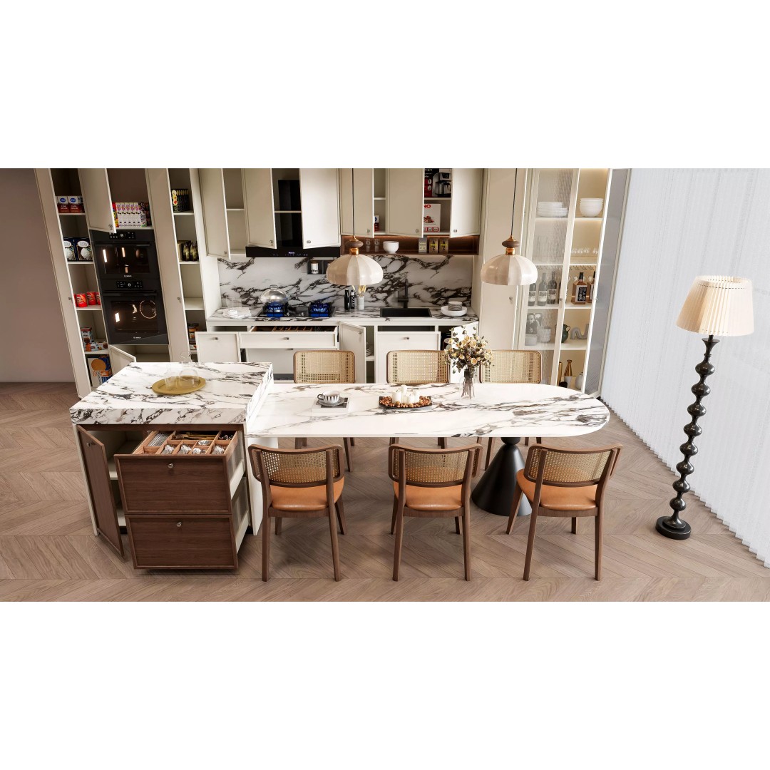 Luxury Modern Kitchen 3D Model – Modular Design, Game-Ready Formats - View 11