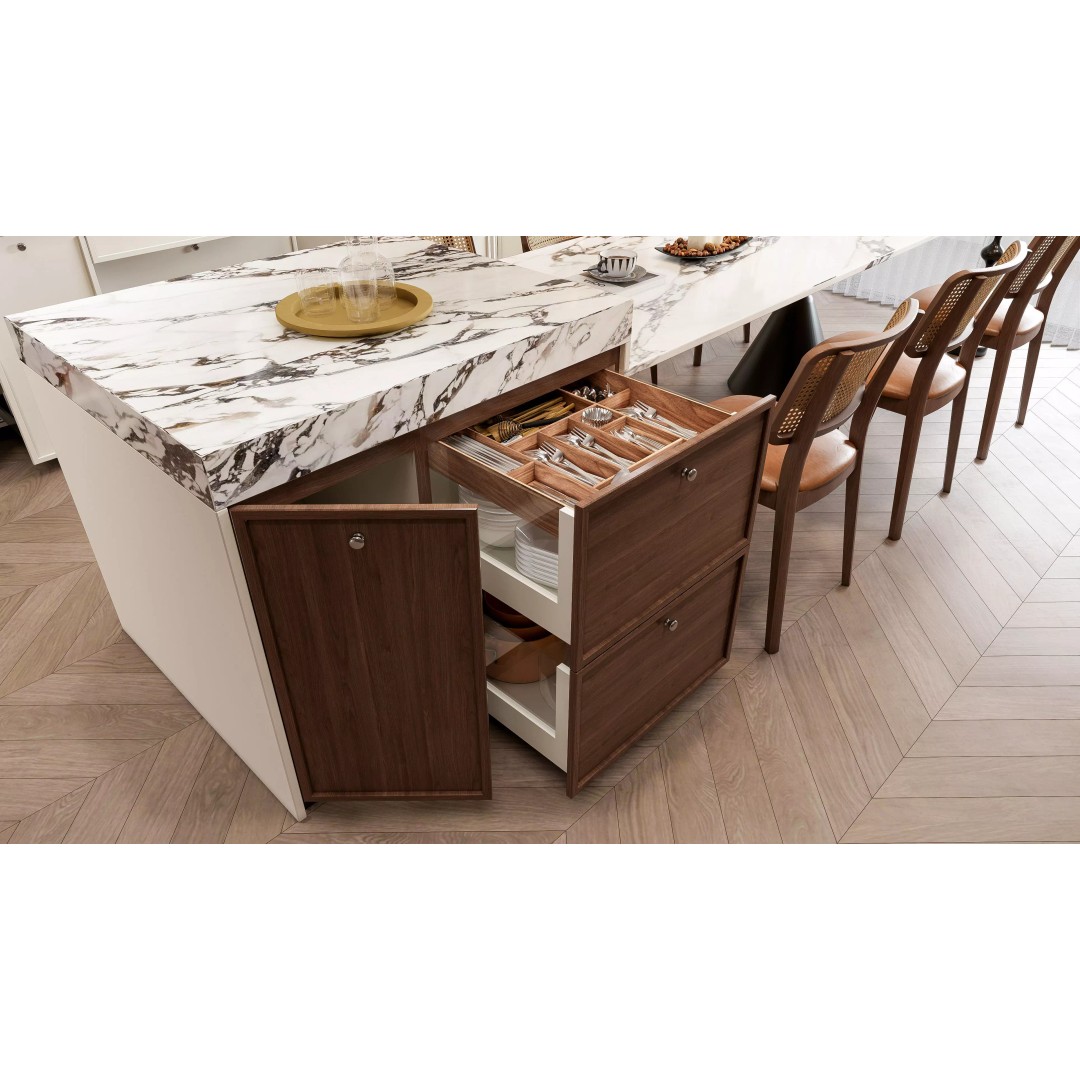 Luxury Modern Kitchen 3D Model – Modular Design, Game-Ready Formats - View 13