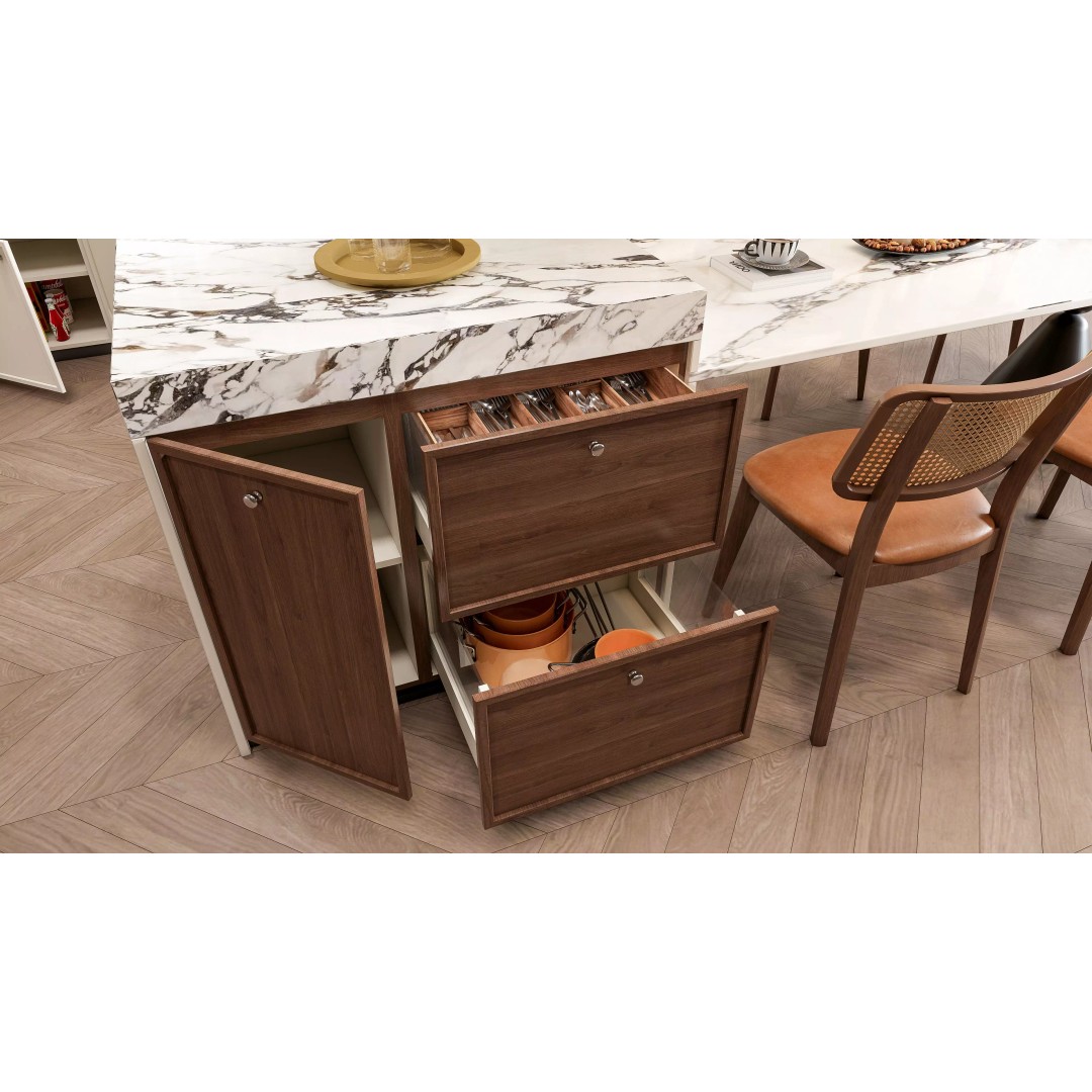 Luxury Modern Kitchen 3D Model – Modular Design, Game-Ready Formats - View 14