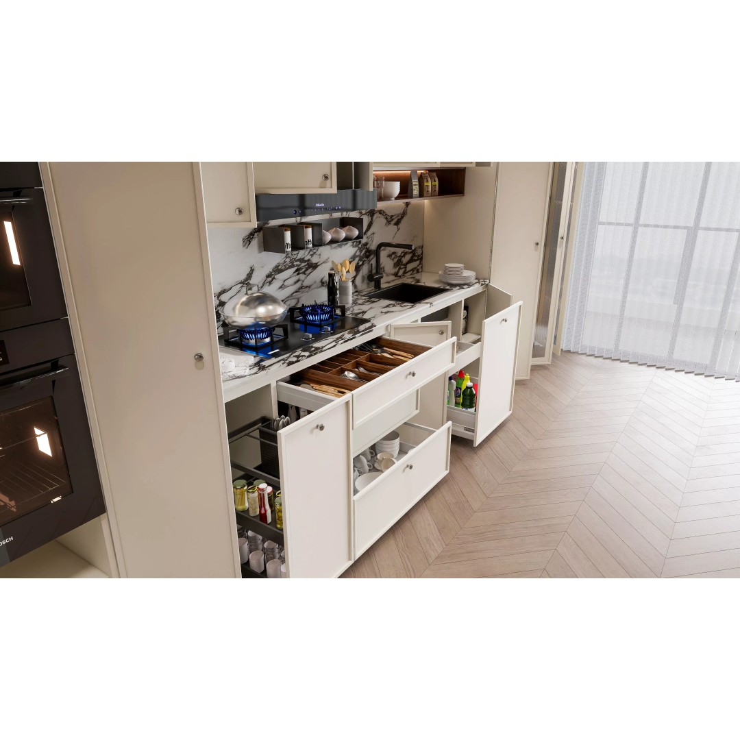 Luxury Modern Kitchen 3D Model – Modular Design, Game-Ready Formats - View 19