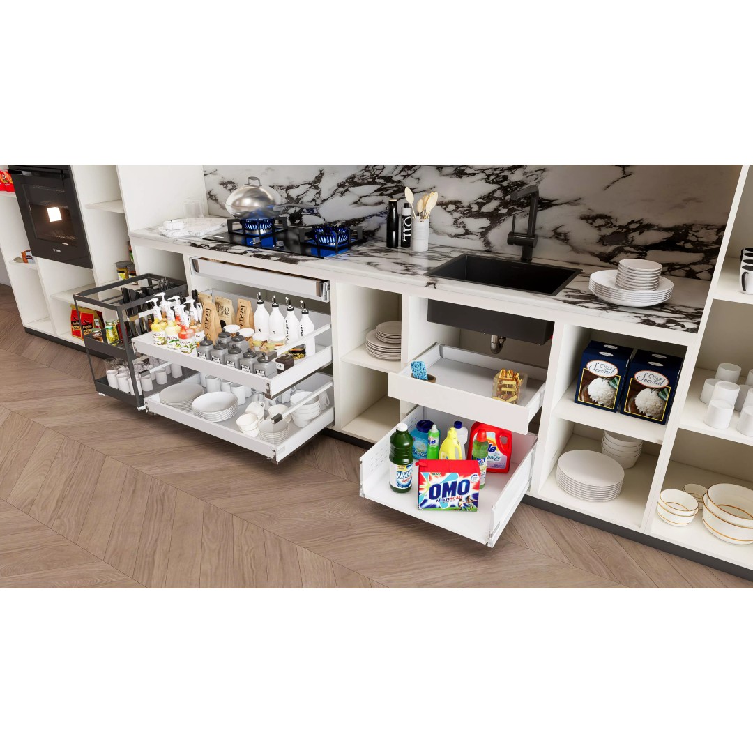 Luxury Modern Kitchen 3D Model – Modular Design, Game-Ready Formats - View 21