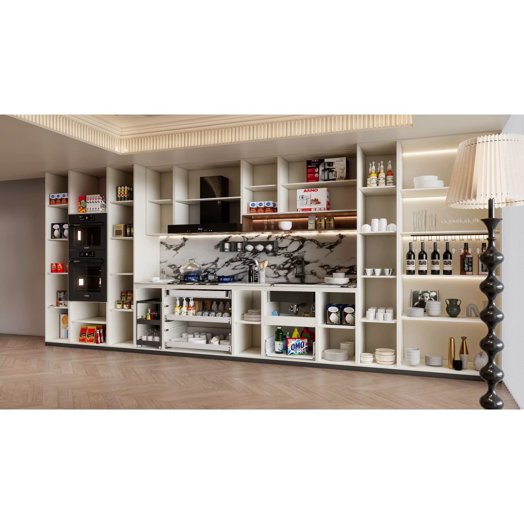 Luxury Modern Kitchen 3D Model – Modular Design, Game-Ready Formats - View 23