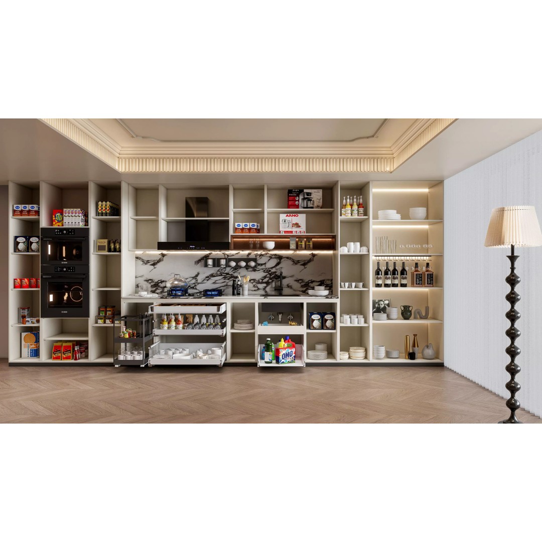 Luxury Modern Kitchen 3D Model – Modular Design, Game-Ready Formats - View 26