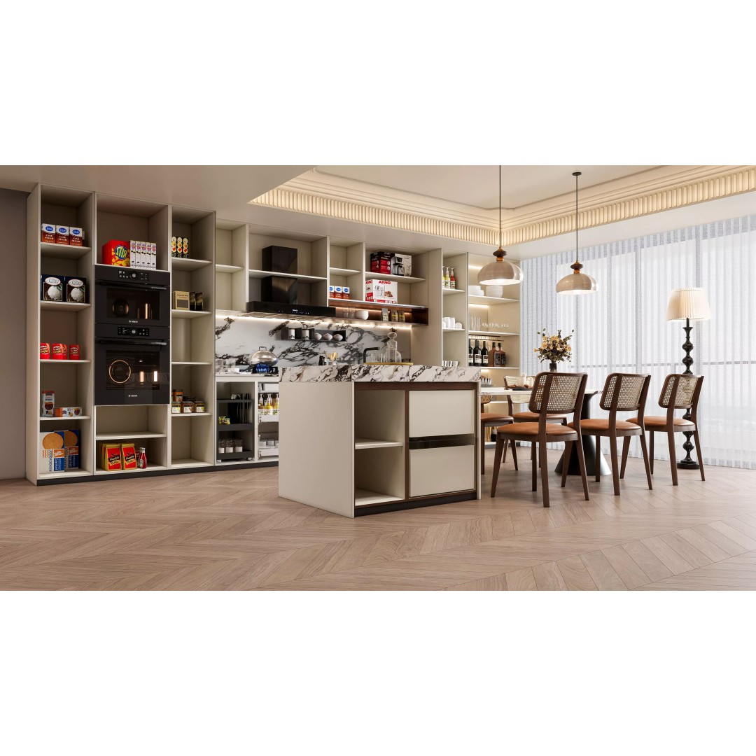 Luxury Modern Kitchen 3D Model – Modular Design, Game-Ready Formats - View 28