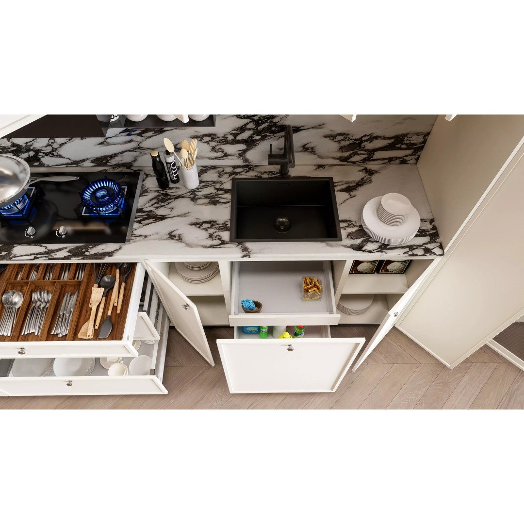Luxury Modern Kitchen 3D Model – Modular Design, Game-Ready Formats - View 6