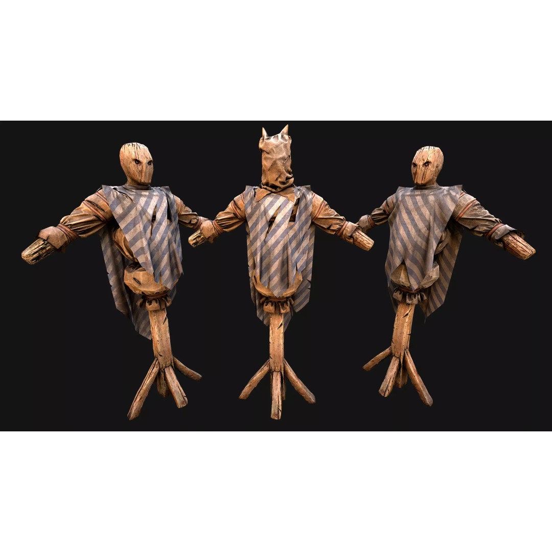Medieval Military Prison Dummy Training Camp 3D Model – Low Poly Game Asset, PBR - View 12