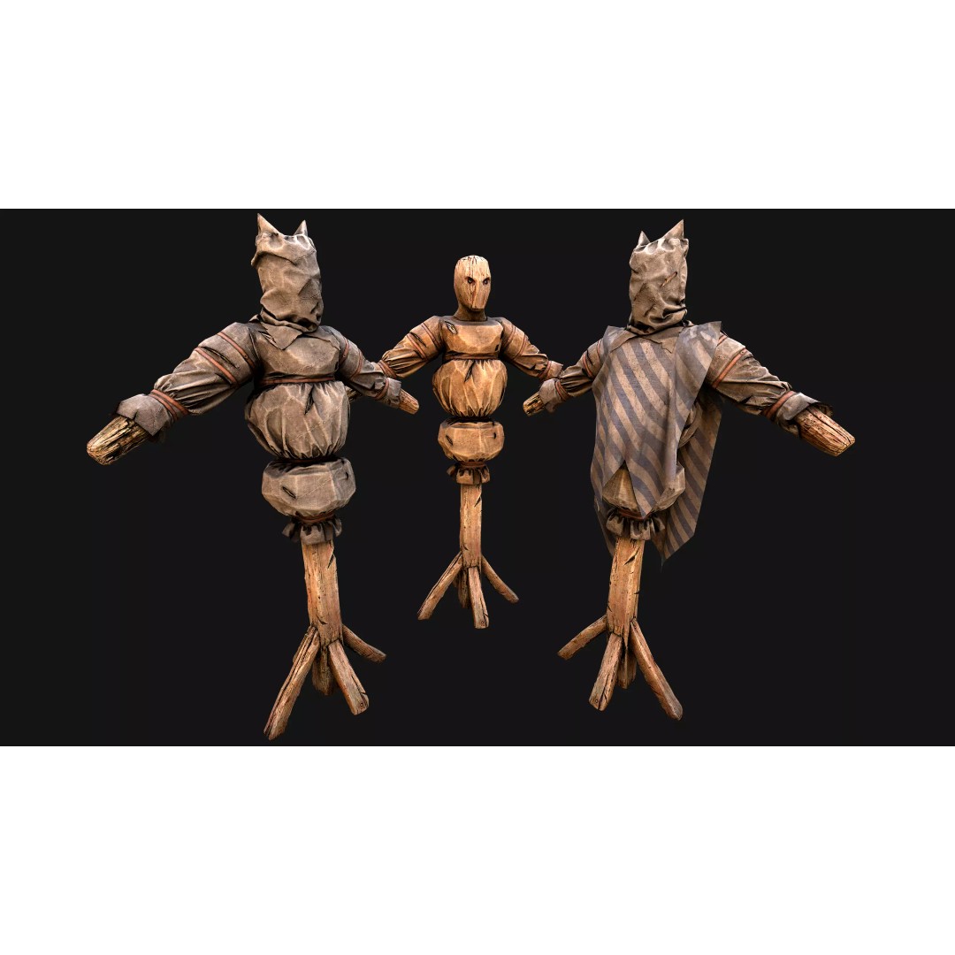 Medieval Military Prison Dummy Training Camp 3D Model – Low Poly Game Asset, PBR - View 13