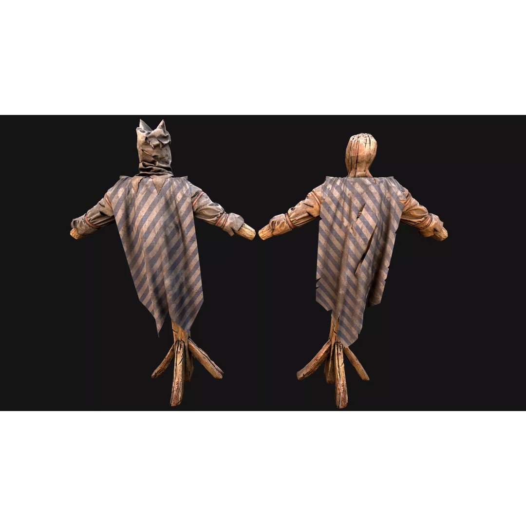 Medieval Military Prison Dummy Training Camp 3D Model – Low Poly Game Asset, PBR - View 17