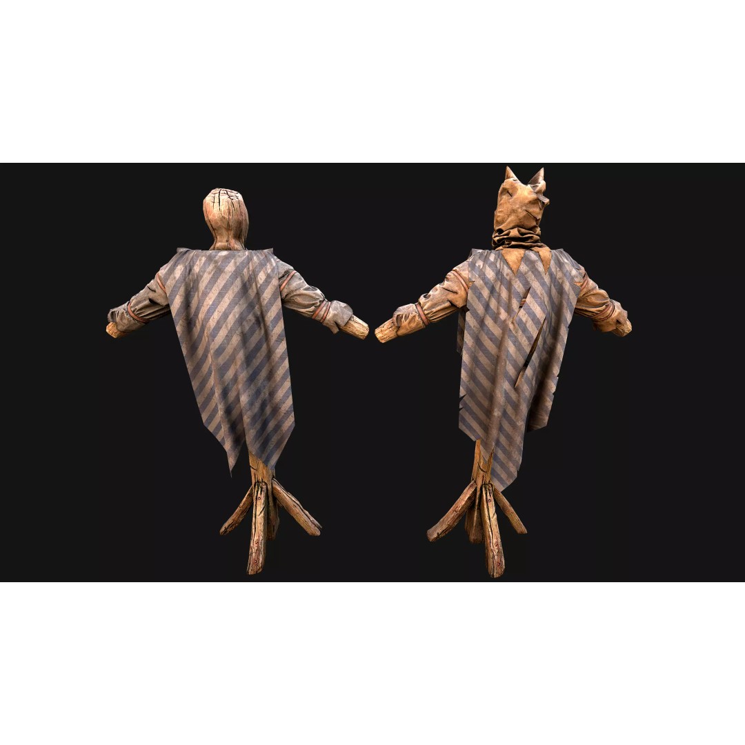 Medieval Military Prison Dummy Training Camp 3D Model – Low Poly Game Asset, PBR - View 18
