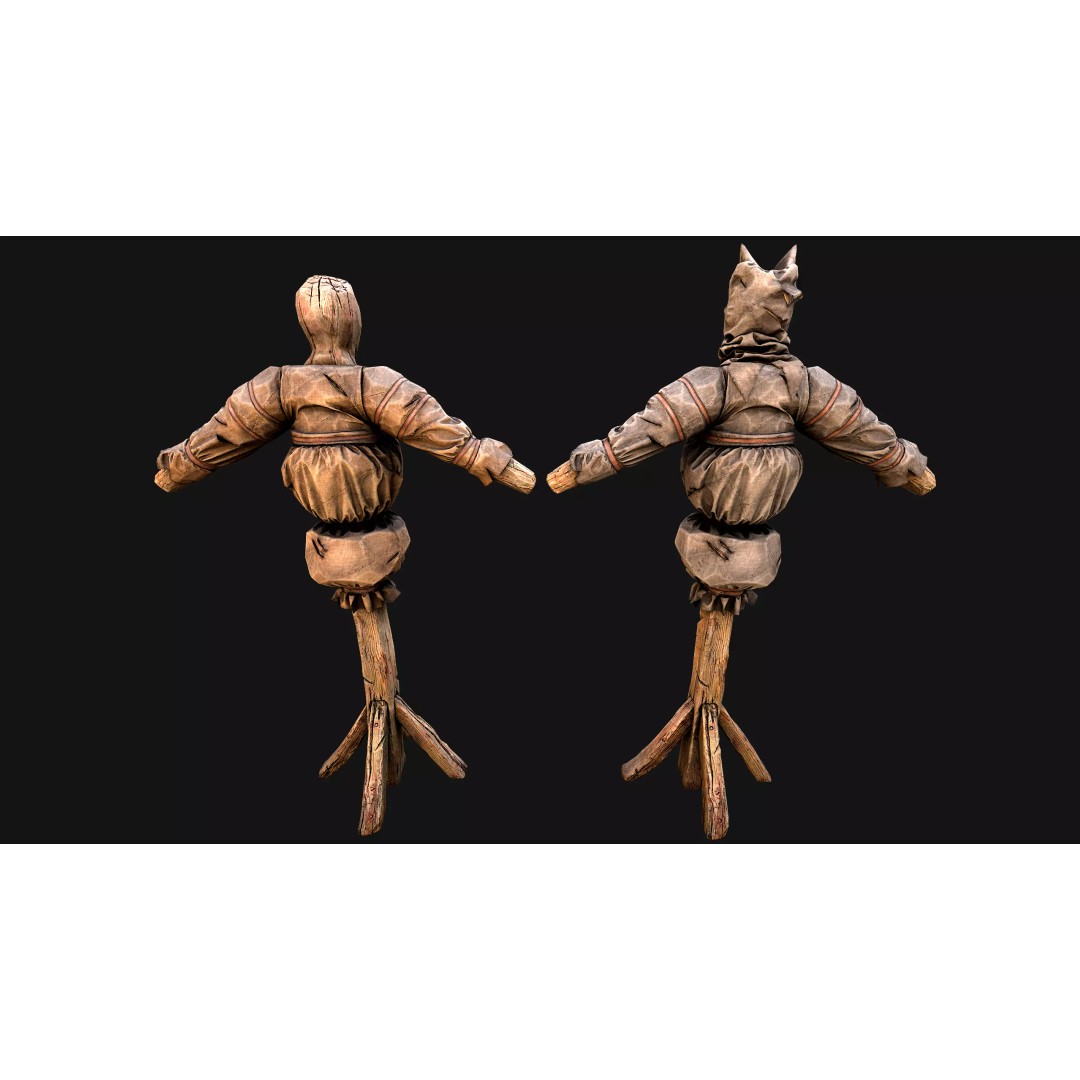Medieval Military Prison Dummy Training Camp 3D Model – Low Poly Game Asset, PBR - View 19