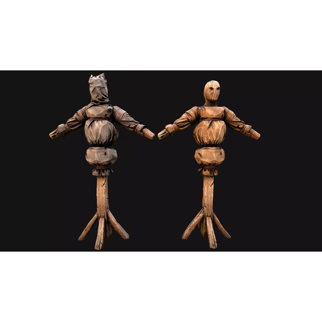 Medieval Military Prison Dummy Training Camp 3D Model – Low Poly Game Asset, PBR - View 20