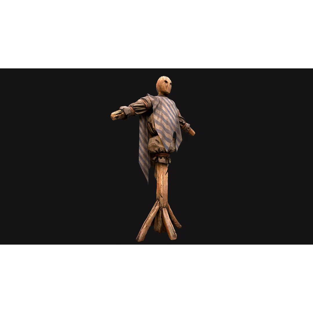 Medieval Military Prison Dummy Training Camp 3D Model – Low Poly Game Asset, PBR - View 21