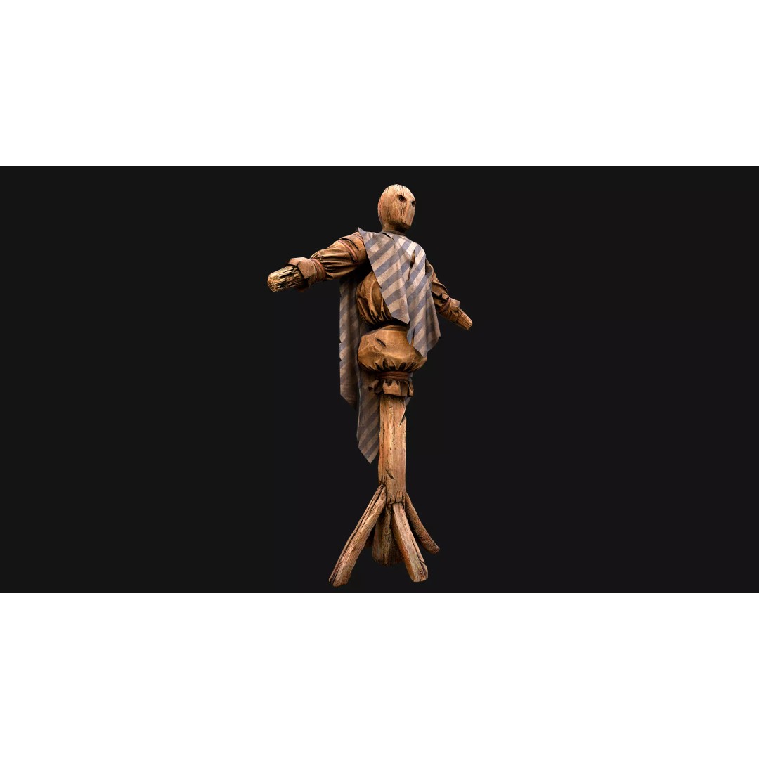 Medieval Military Prison Dummy Training Camp 3D Model – Low Poly Game Asset, PBR - View 22