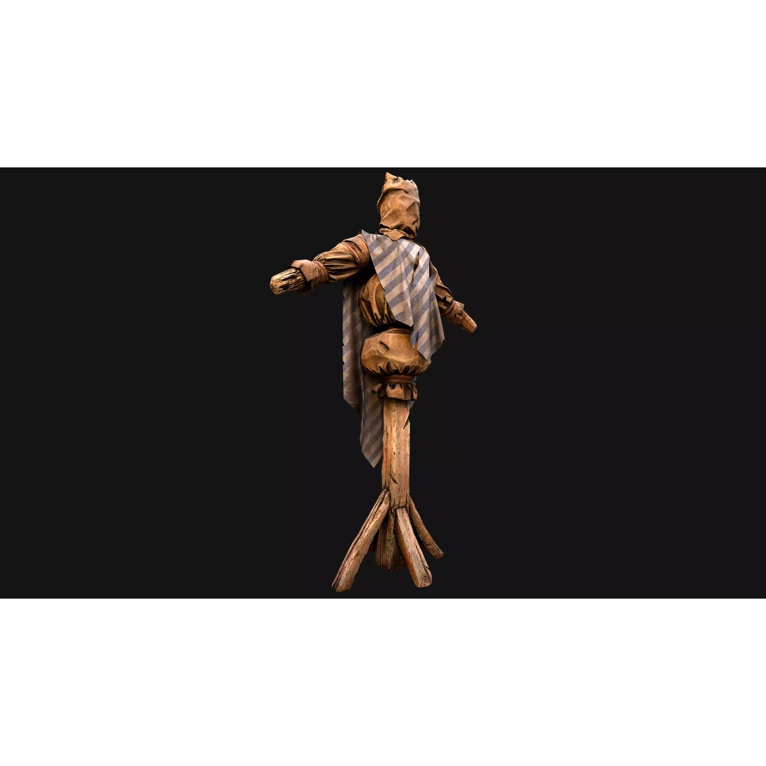 Medieval Military Prison Dummy Training Camp 3D Model – Low Poly Game Asset, PBR - View 23