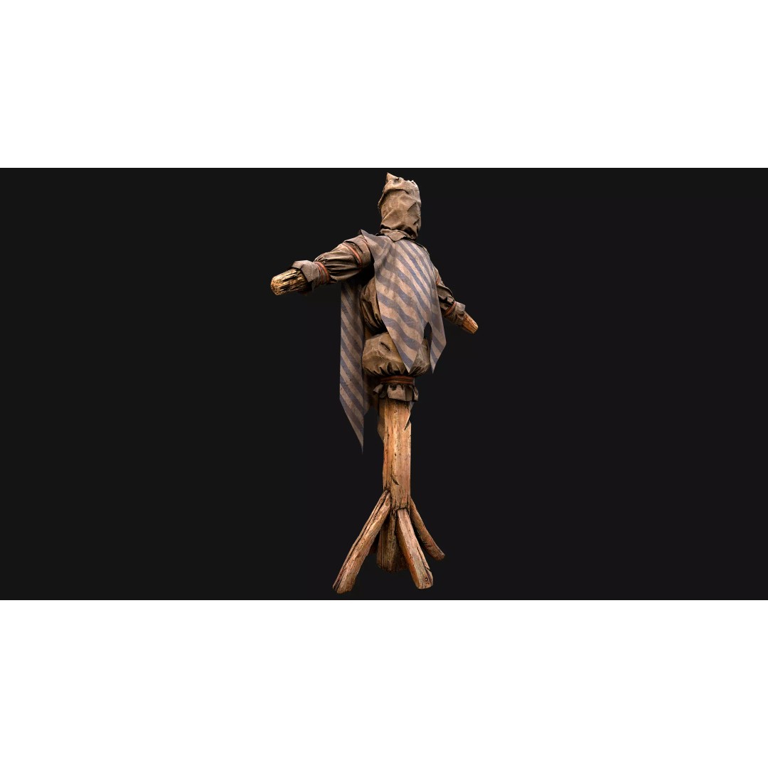 Medieval Military Prison Dummy Training Camp 3D Model – Low Poly Game Asset, PBR - View 24
