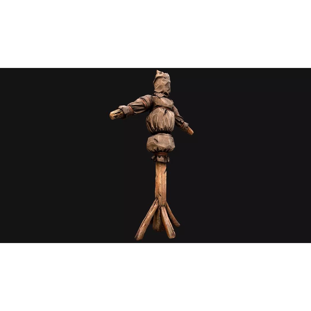 Medieval Military Prison Dummy Training Camp 3D Model – Low Poly Game Asset, PBR - View 26