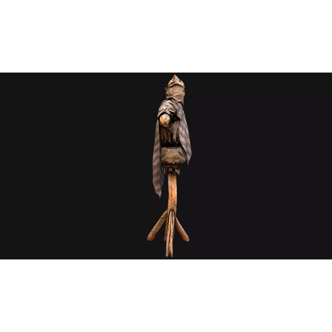 Medieval Military Prison Dummy Training Camp 3D Model – Low Poly Game Asset, PBR - View 30