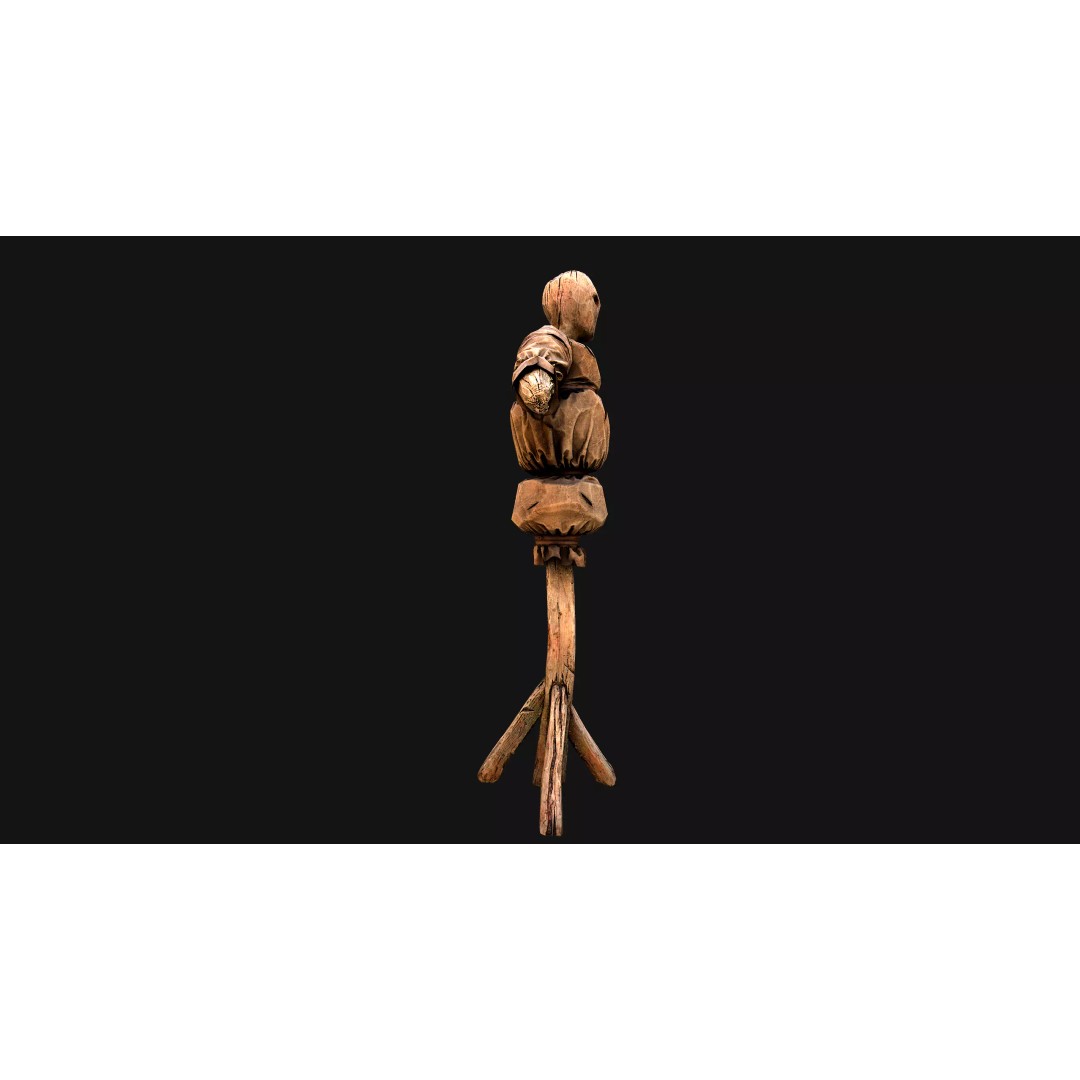 Medieval Military Prison Dummy Training Camp 3D Model – Low Poly Game Asset, PBR - View 31