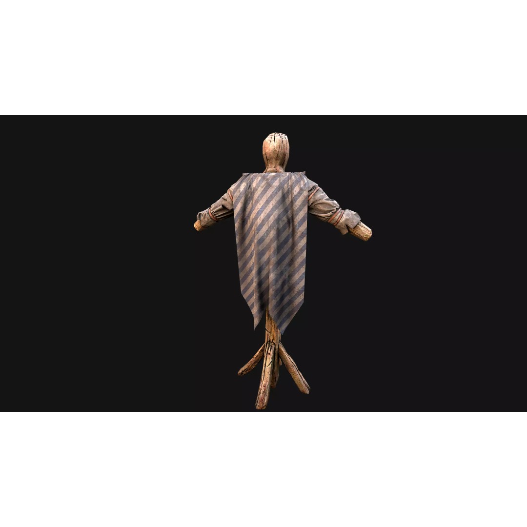 Medieval Military Prison Dummy Training Camp 3D Model – Low Poly Game Asset, PBR - View 33