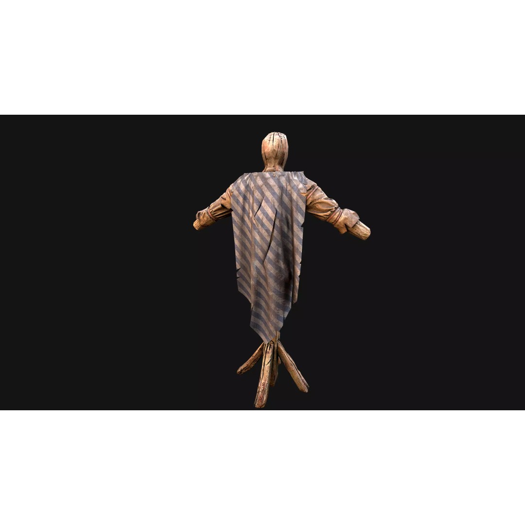 Medieval Military Prison Dummy Training Camp 3D Model – Low Poly Game Asset, PBR - View 34