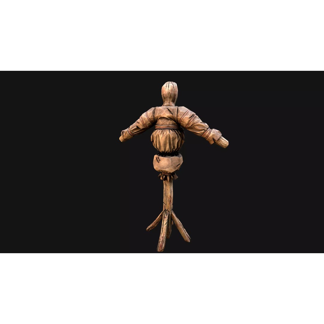 Medieval Military Prison Dummy Training Camp 3D Model – Low Poly Game Asset, PBR - View 37